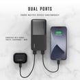 thumbnail image 5 of Pocket Juice Slim Pro 20,000mAh, Portable Power Bank and Charger with Dual USB Ports, Black, 5 of 10