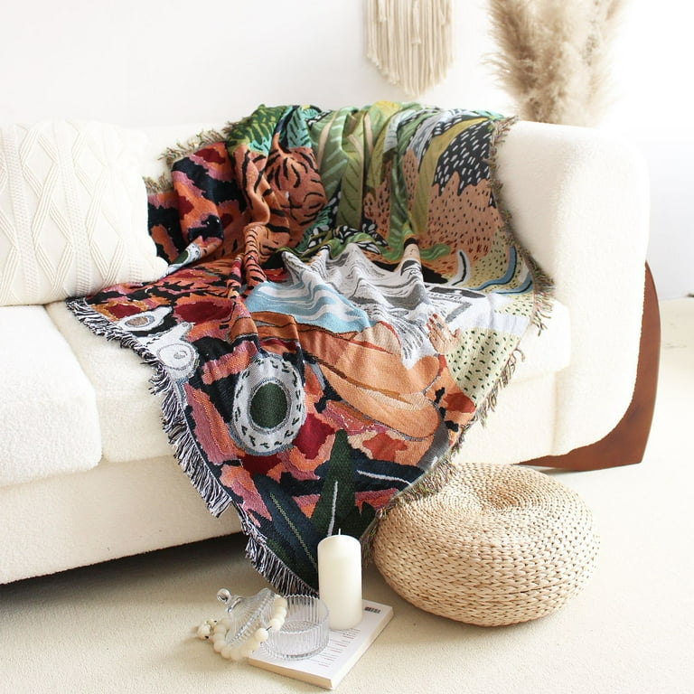 Natural sofa throws sales
