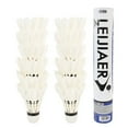thumbnail image 1 of 12Pcs Badminton Shuttlecock Feather Badminton Ball Goose Feather Badminton Shuttlecocks with Great Stability and Durability High Speed Badminton Birdies Balls(White Goose), 1 of 9