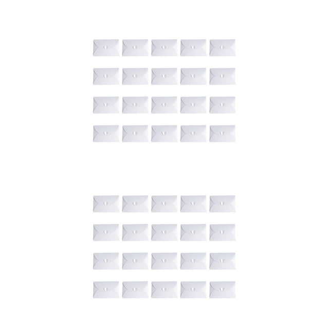Inteprter 50 sobres de papel Kraft ecológicos, para ocasiones especiales, fáciles de sellar, reciclables, color blanco hielo, 155 x 105 mm (M). blanco hielo 155*105mm (M) 2Conjunto