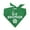 Kelly Green, variant on Big Brother Heart Paw Triangle Dog Bandana