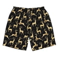 thumbnail image 5 of Goofa Christmas Gold Deers Printed Mens Swim Trunks Summer Quick Dry Short Beach Swimwear Bathing Suits-Small, 5 of 9