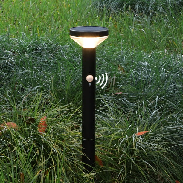 Inowel Solar Landscape Path Lights 24in Motion Sensor Solar Driveway