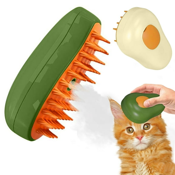 JMKQLZ Cat Steam Brush for Shedding, 3 in 1 Water Dog Brush, Steamy Pet Brush for Dogs Cats, Pet Spray Hair Removal Comb, Misting Misty Cat Brush, Cat Steamer Bath Brush,Pets Supplies
