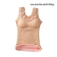 thumbnail image 4 of Sonducket Chaleco de nailon Chinlon para mujer, portátil, térmico, ajustable, con correa para el hombro, lavable, reutilizable, de encaje, ropa Ropa interior Color de piel Tamaño libre, 4 of 6
