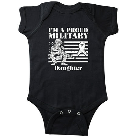 

Inktastic Proud Military Daughter Red Friday Gift Baby Girl Bodysuit