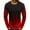 Red, variant on Men’s Tie Dye T Shirt Casual Hip Hop Long Sleeve Gym Athletic Tee Top Hipster Night Club Shirt Fall Clothes Black L