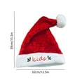 thumbnail image 3 of Kumdkd Personalized Family Santa Hats - Embroidered Christmas Hats for Adults & Kids, Red Party Decor, Reusable Holiday Gift (12.5x15.3in), 3 of 6