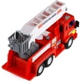 thumbnail image 3 of Big-Daddy Medium Duty Friction Powered Fire Truck Toy with Water Spraying Pump and 12-Inch Extendable 360° Rotating Ladder, 3 of 8