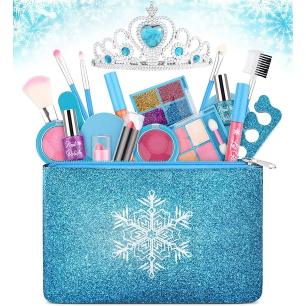 Kids Makeup Kit for Girls, Washable Real Makeup Set for Little Girls