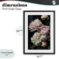 thumbnail image 4 of Stupell Industries Victorian Soft And Moody Peonies Black Framed Print Under Glass, 14 x 20, by Petals Prints Design, 4 of 8