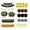 B, variant on New Year Party Supplies New Year's Eve Black Party Decoration Set 37 Pieces A