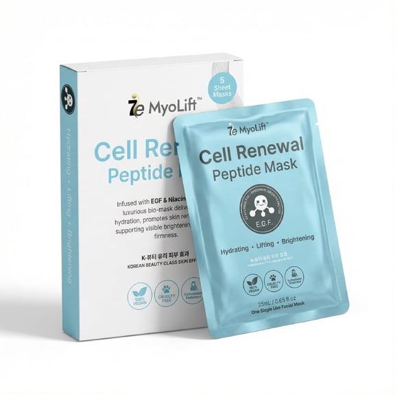 7E Wellness CellRenewal Peptide Mask EGF- 100%Vegan Sheet Mask-1