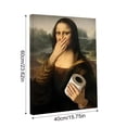 thumbnail image 3 of Funny Mona Lisa Toilet Paper Painting Canvas Wall Art Bathroom Decor, Quirky Washroom Posters Humorous Masterpiece Prints for Home, 3 of 5
