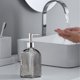 thumbnail image 4 of Botellas Dispensadoras De Vidrio unidad de botella dispensadora de jabón líquido de vidrio gris de 500 ml, recargable, para baño. Rkxzt, 4 of 9