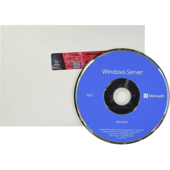 MICROSOFT WINDOW SERVER 2022 STANDARD 16 CORE 64 BIT DVD,KEY...FREE SHIPPING