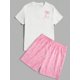 thumbnail image 3 of Conjunto de pantalones cortos de manga corta con estampado de oso pardo de dibujos animados para hombre, camiseta informal de verano para uso diario, pantalones cortos de playa de moda urbana para hom, 3 of 5