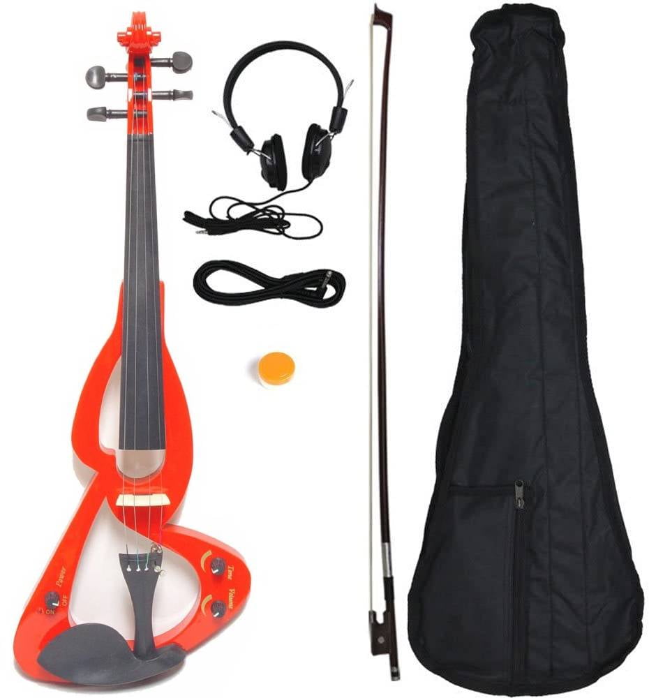 JUNELILY Electric/Silent Violin Full Size 4/4 Starter Kit Electronic