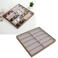 thumbnail image 3 of Bandeja De Soporte Para Gafas De Sol, Caja De Almacenamiento De Gafas De Sol De Grano De Madera De PU Bandeja De Exhibición De Gafas De Sol Ligeras Para Tienda De Gafas, 3 of 7