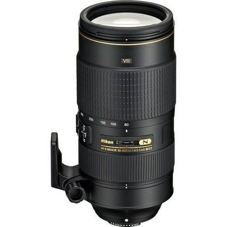 Nikon AF-S FX NIKKOR 80-400mm f.4.5-5.6G ED Vibration Reduction Zoom Lens with Auto Focus for Nikon DSLR Cameras International Version (No