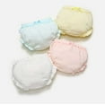 thumbnail image 2 of LIIPEE Girls Boys Underwear 4 Pack Cotton Solid Color Ruffled Bowknot Diaper Cover Bloomers Toddler Sweet Homewear Panties,Light Pink,2-3 Years, 2 of 9