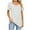 White, variant on Annhoo Short Sleeve Tops for Women Summer Casual Ruched V Neck Dressy Shirts Baggy Cozy Going out Tunics