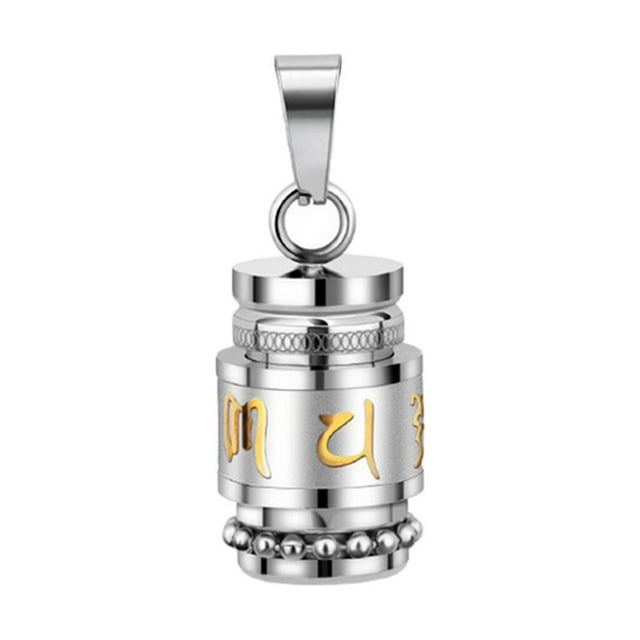 simhoa Pendentif Collier pour Femmes et Hommes - Breloques Mantra Bouddhistes Tibétaines Bijoux