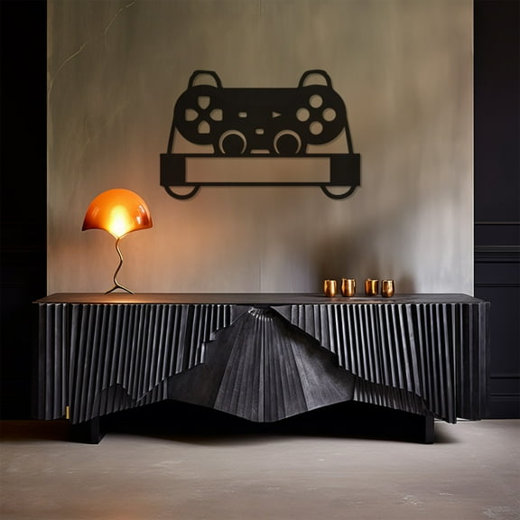 LaModaHome Exclusive Playstation Controller Metal Wall Art – Durable & Artistic Metal Wall Art for Home and Office Decor, Perfect for Any Interior Design Aesthetic