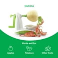 thumbnail image 4 of Perfect Peel Apple Peeler - Easy Clean Removable Slicer Commercial Grade Blade - Corer, White/Green, 4 of 8