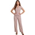 thumbnail image 1 of Conjunto 2 Piezas, Chaleco Entallado y Pantalón Cómodo, Estilo Casual Chic para Mujer, 1 of 5