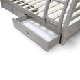 thumbnail image 3 of Bowery Hill Twin Over Full Bunk Bed with Storage in Gray, 3 of 6