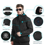 Heated Jacket with 7.4V 5200mAh Rechargeable Battery Pack Best for Outdoor Sport