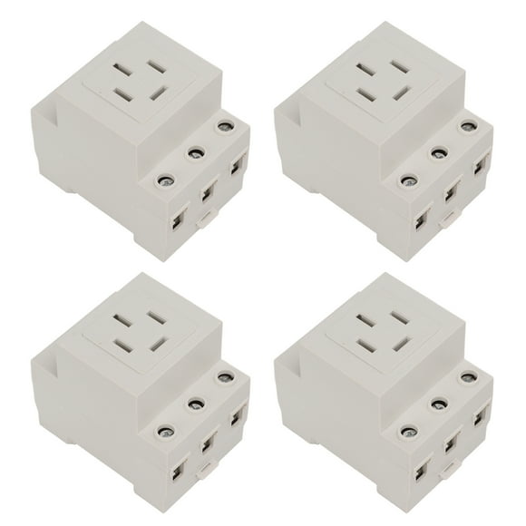 Power Socket,Outlet Timer Flame Retardant Power Outlet Guide Rail Socket Optimized for Excellence