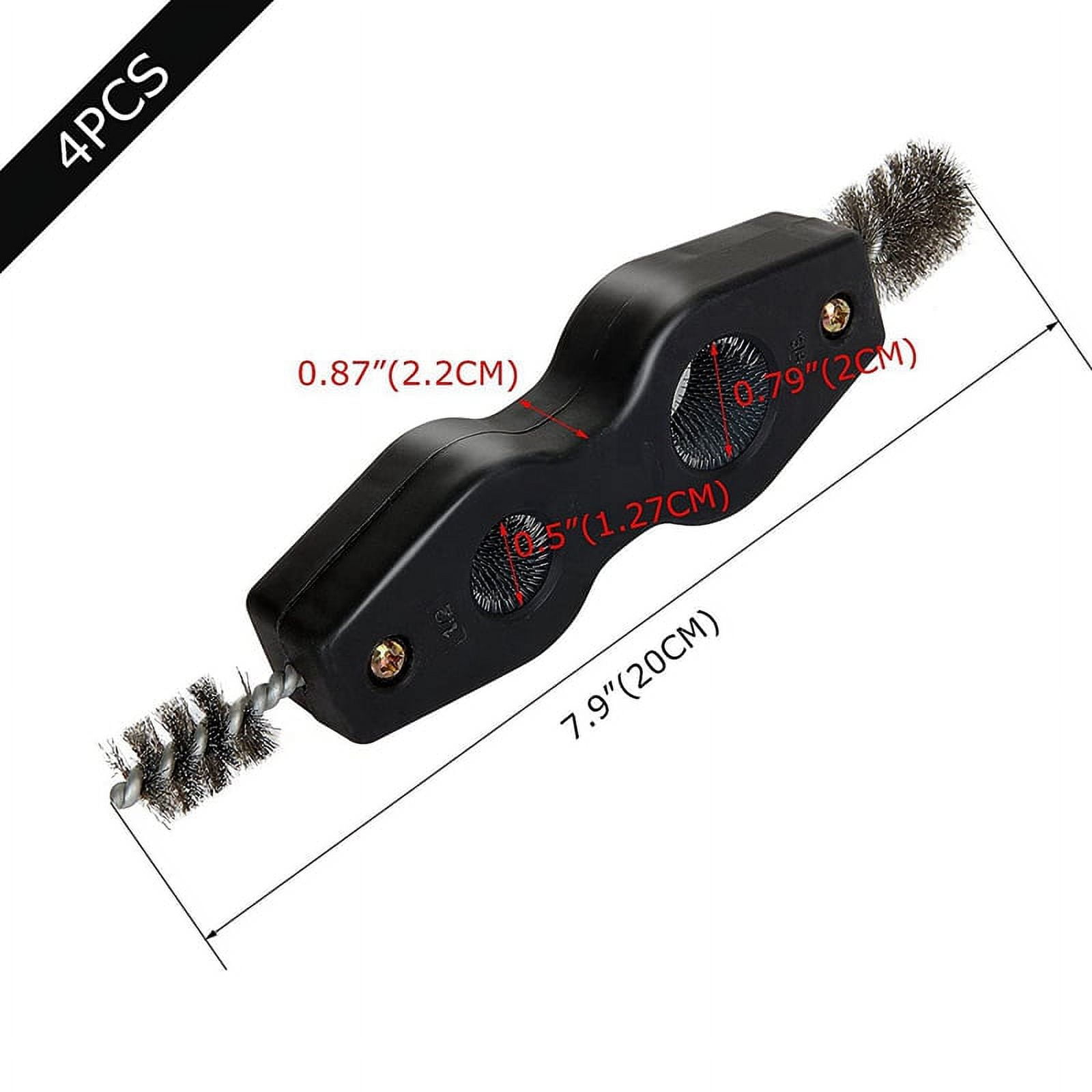 8Pcs Copper Tubing Brushes, Pipe Cleaning Tool Copper Pipe Cleaner Tool Fitting Brushes Copper Tubing, for Plumbing