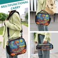 thumbnail image 6 of WOBOGO Colorful Skirt Skeleton Tote Lunch Bag High Quality Insulated Aluminium Film For Cold with Adjustable Shoulder Strap 11.2×9.8×3.5in, 6 of 7
