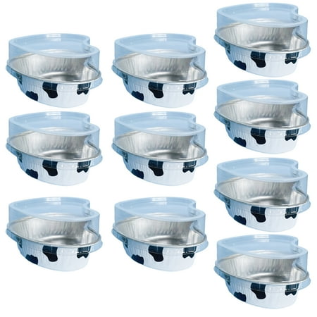 

Hloma 10Pcs 100ml Cake Cup Heart Shape Shining Colors Making Pastries Aluminum Foil Valentine Mini Mousse Cup for Dessert Shop