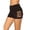 Black, variant on Swim Shorts Women Casual Solid Cut Out Hole Hollow Out Cycling Short Womens Bermuda Shorts,Black,L
