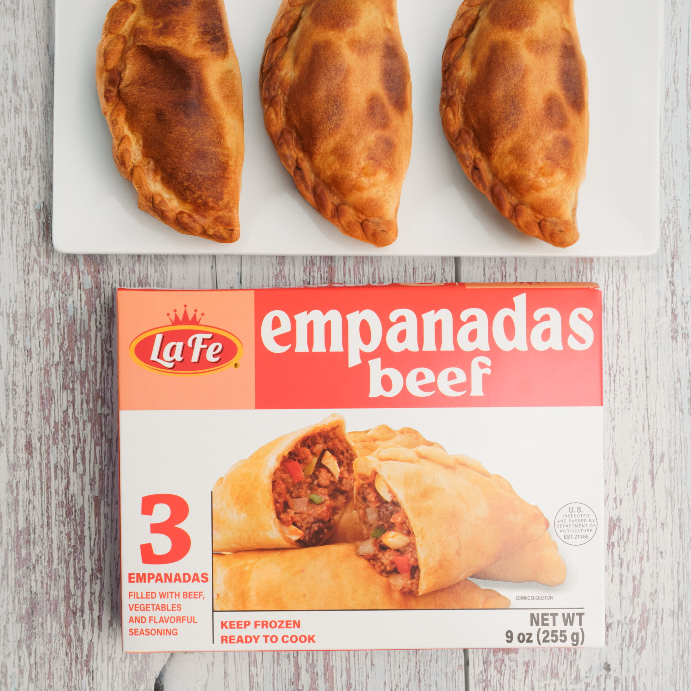 La Fe Beef Empanadas, 9 oz, 3 Count (Frozen)