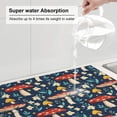 thumbnail image 6 of Easygdp Colorful Mushrooms Microfiber Absorbent Dish Drying Pad,Kitchen Drying Mat,Can Be Hung, Strong Water Absorption Capacity,Quick Drying, 6 of 9