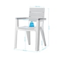 thumbnail image 5 of Juego De Comedor Exterior 8 Puestos Tipo Madera silver, 5 of 5