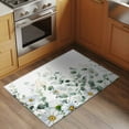 thumbnail image 3 of 2x3 Washable Area Rugs,Pastoral Daisy Eucalyptus Leaf Non-Slip Soft Rug Indoor Carpet,Floor Rugs for Living Room Bedroom, 3 of 9