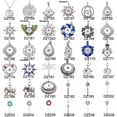 thumbnail image 7 of HOOUN Fashion Simple Dangle Snap Pendant Necklace Fit 18-20mm Snap Button Jewelry-#07, 7 of 7