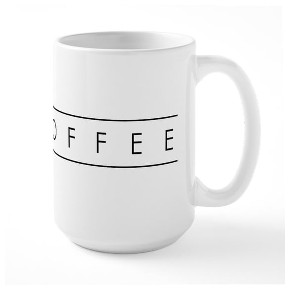 CafePress - I Heart Coffee - 15 oz Ceramic Large White Novelty Mug