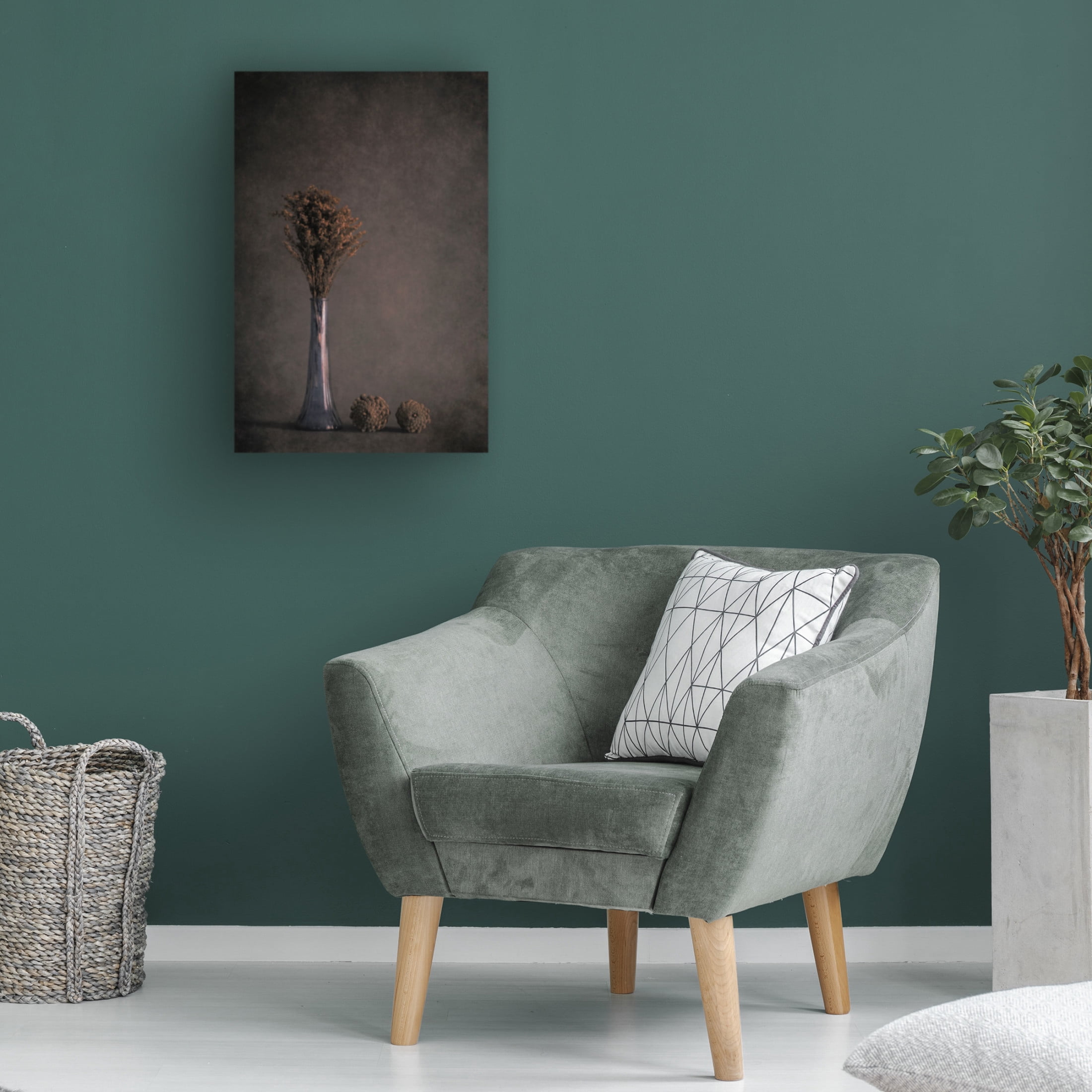 Canvas Wall Art - Cicek Kiral 'Standing Tall' Wall Art for Living Room, Bedroom, or Office Décor by Trademark Fine Art - 12 x 19 Inches