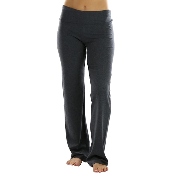 ToBeInStyle Women's Low Rise Sweatpants w/Fold-Over Waistband