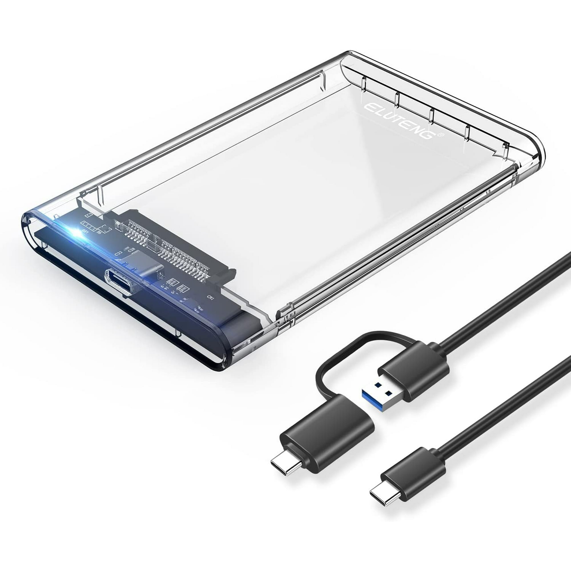 E USB C 2.5 Hard Drive Enclosure Max 5Gbps External SSD Enclosure