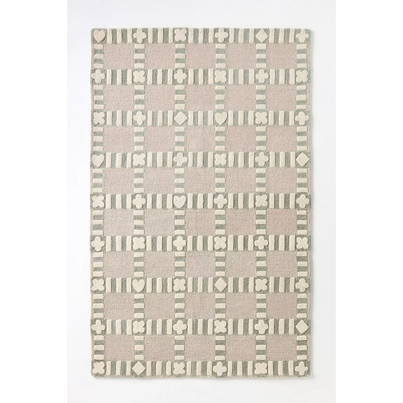 Homee Hand Tufted Woollen Rugs Icon Checkerboard Rug Available In All Sizes 5x8 ft 6x9 ft 8x10 ft