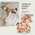 thumbnail image 7 of Chicken Wings Turkey Salami Print Silk Bonnet for Sleeping Women Men, Adjustable Elastic Satin Bonnet Bonnet for Sleeping, Soft Cute Similar Silk Curly Hair Bonnet for Sleeping, 7 of 7