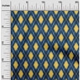 thumbnail image 1 of oneOone Cotton Poplin Twill Dark Navy Blue Fabric Argyle Check Sewing Fabric By The Yard Printed Diy Clothing Sewing Supplies 56 Inches Wide, 1 of 4