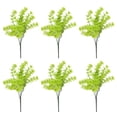 thumbnail image 1 of 6pcs 5-Fork Simulation Buddha Vanilla Green Plant Christmas Wedding Decoration, 1 of 21